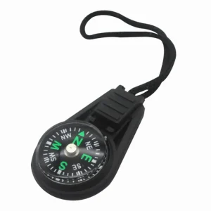 Mini boussole EDC compacte avec cordon