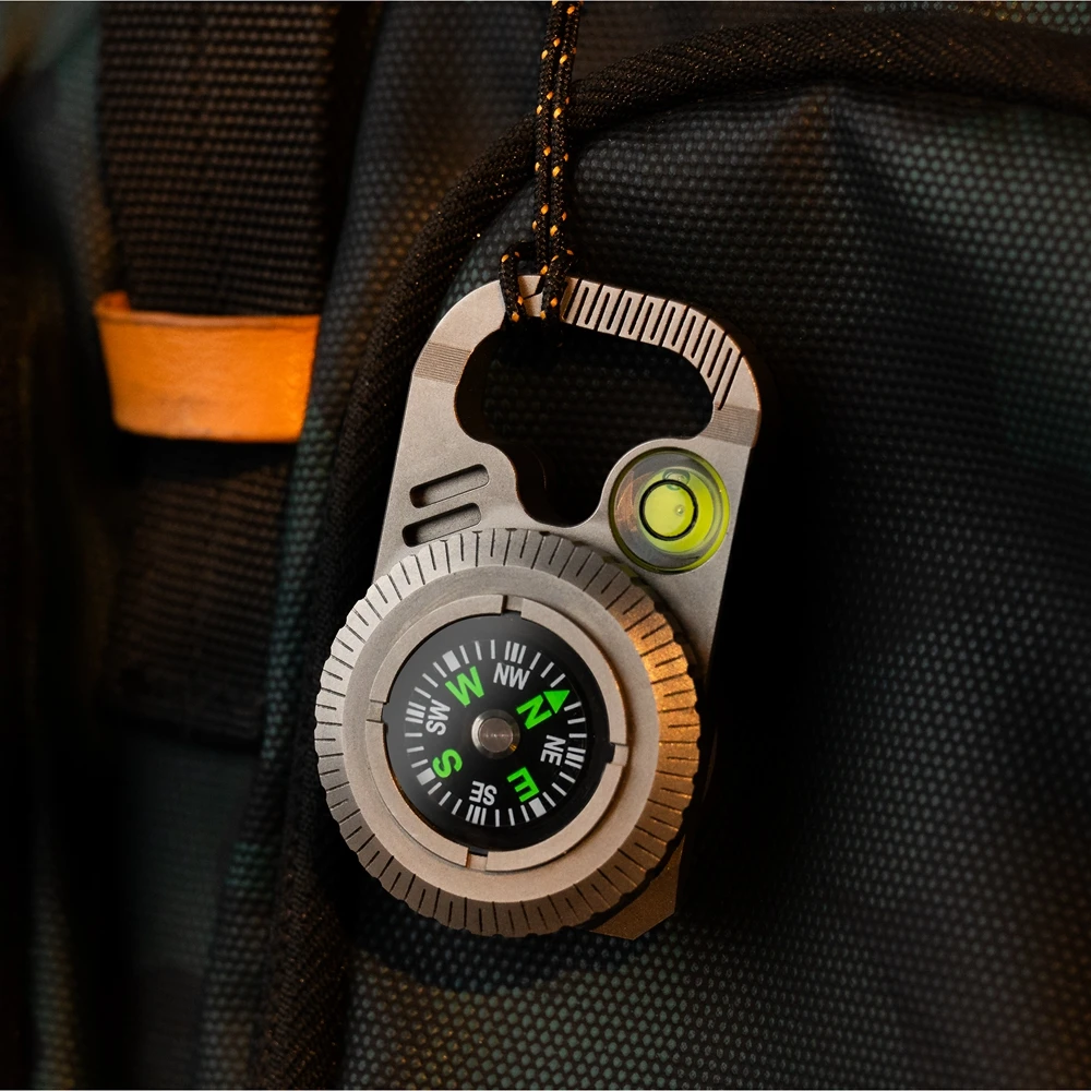 Boussole Titane EDC : Navigation Tactique & Niveau – Image 6